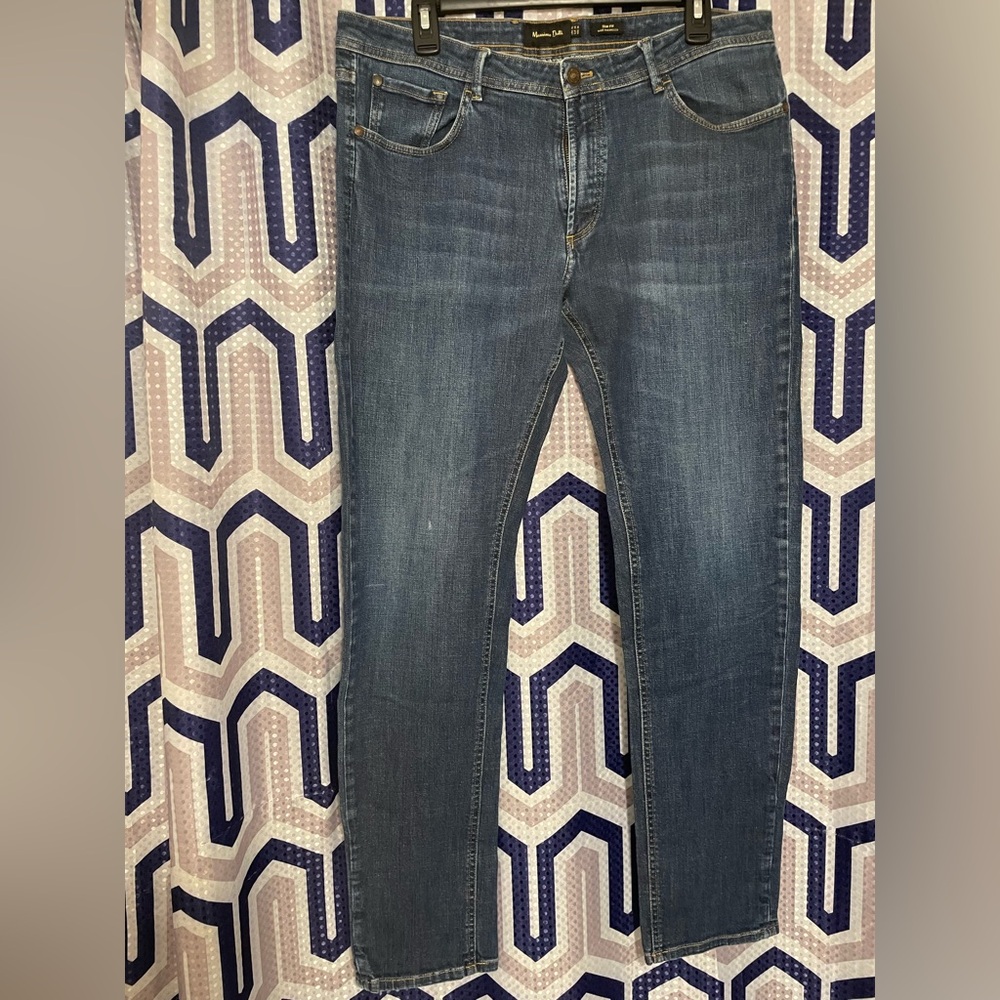 Massimo Dutti Blue Skinny Jeans